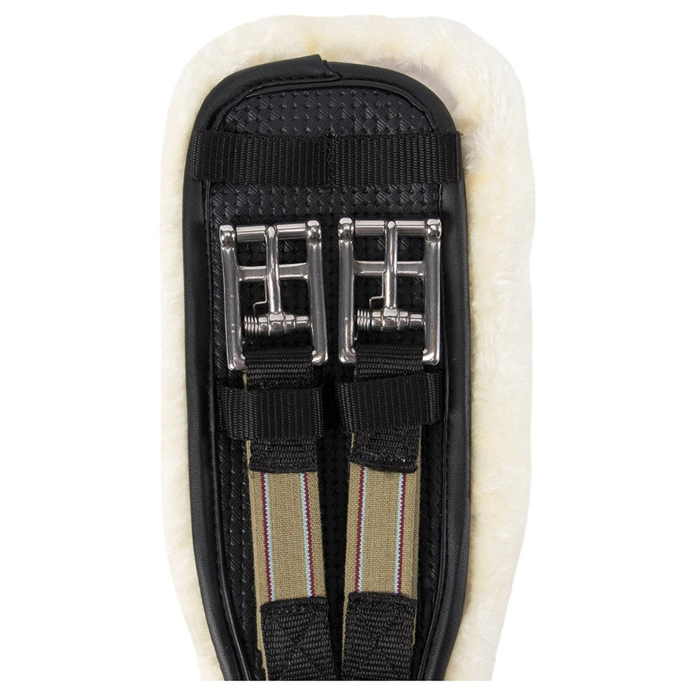 Equi-Prene Elastic Wool Lined Dressage Girth - Black main image 0