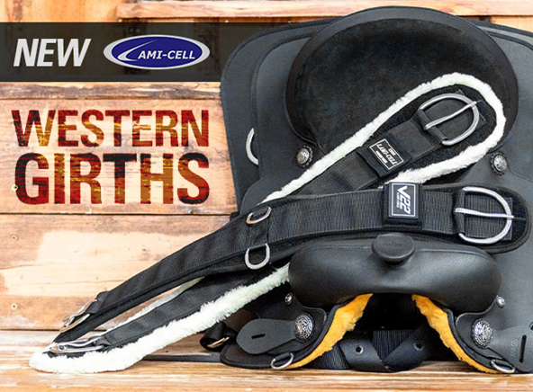 Lami Cell Western Girth with Detachable Liner