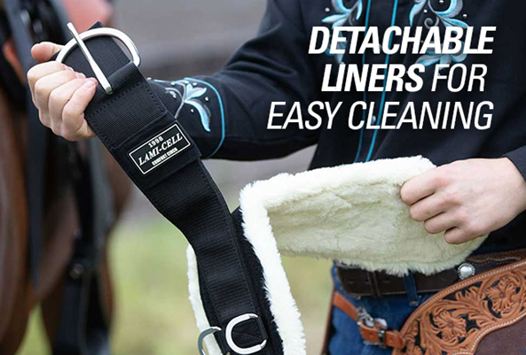 Lami Cell Western Girth with Detachable Liner