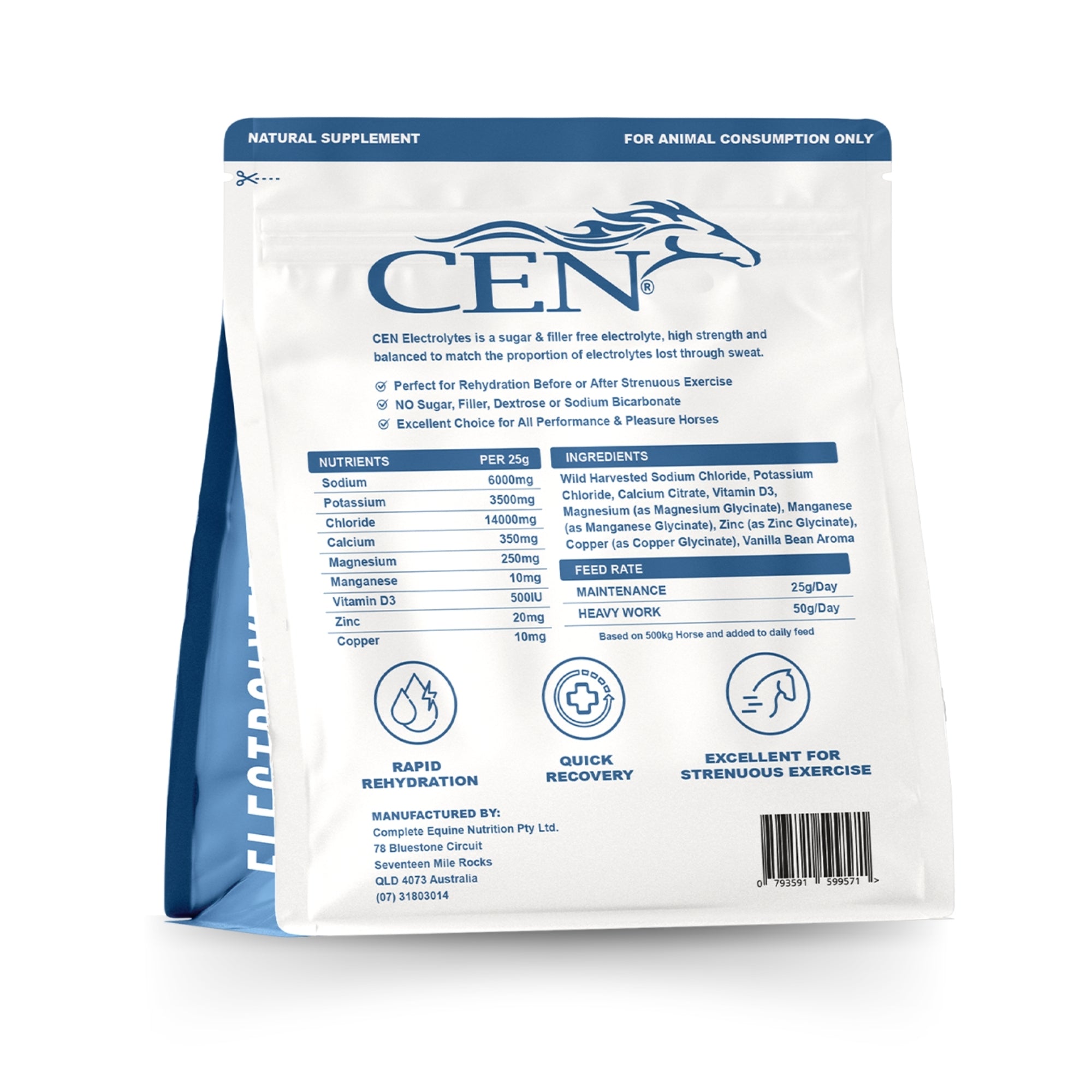 CEN Horse Electrolytes Supplement 3kg
