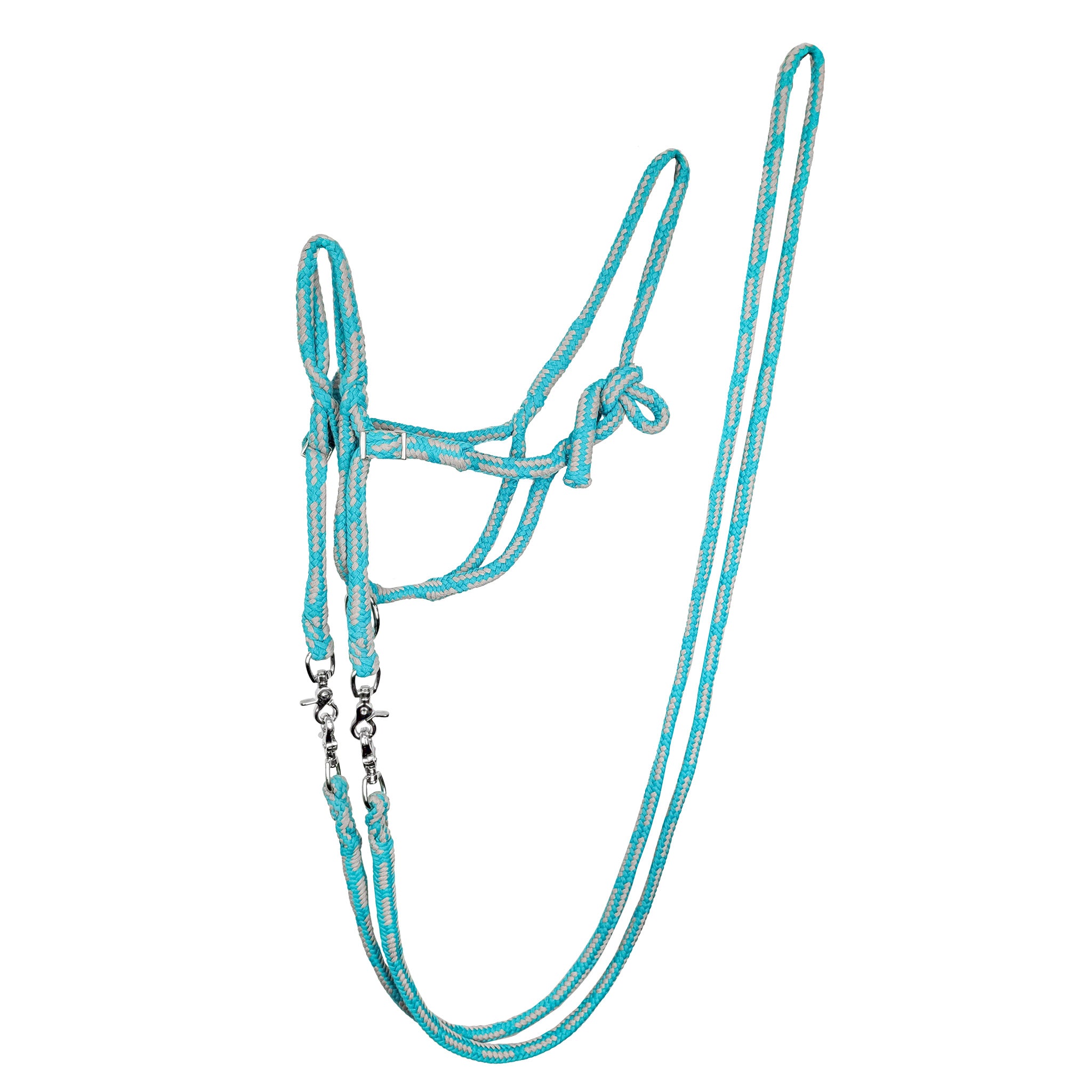 Rope Halter with Matching Reins Set