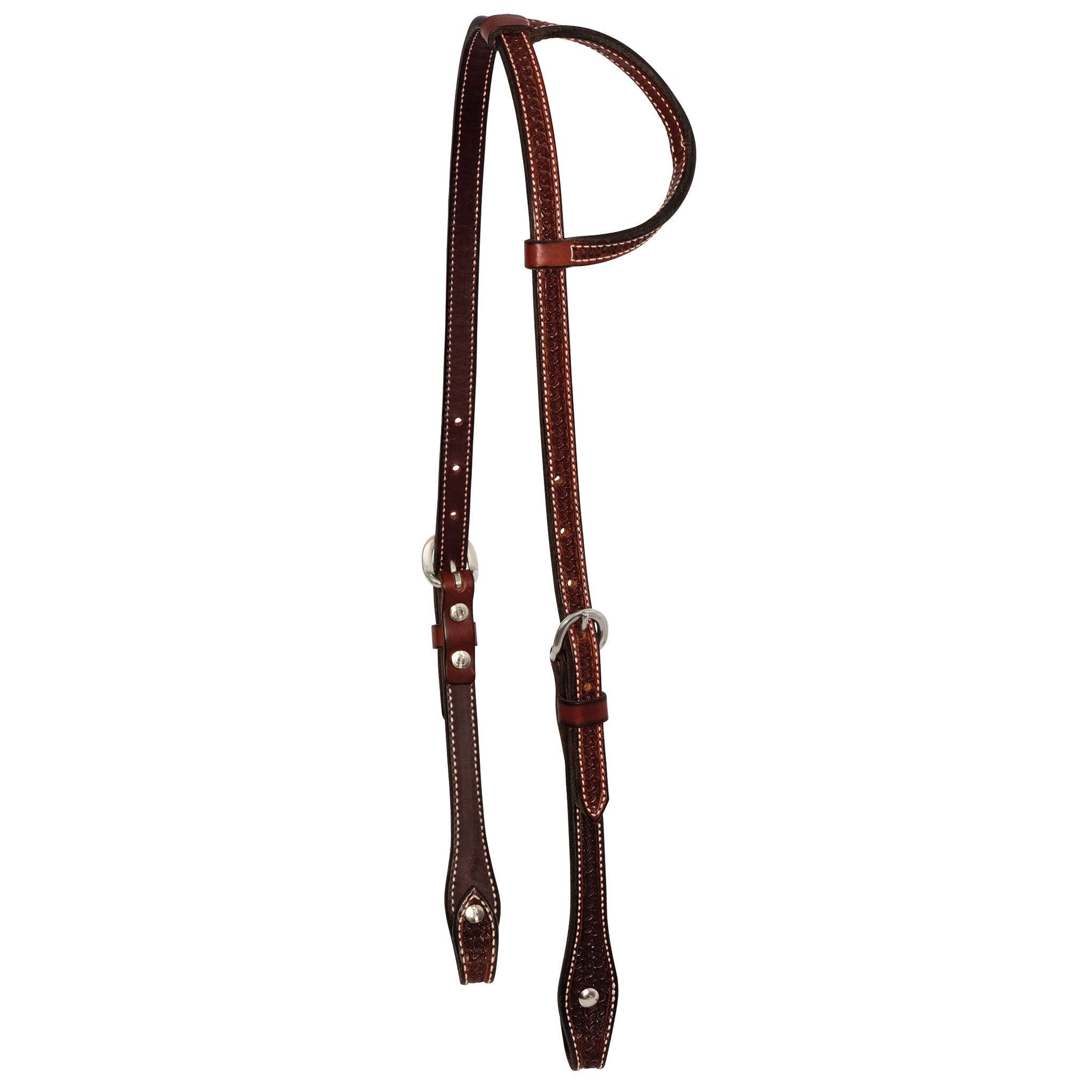 Rosewood Spider Stamp Single Ear Headstall